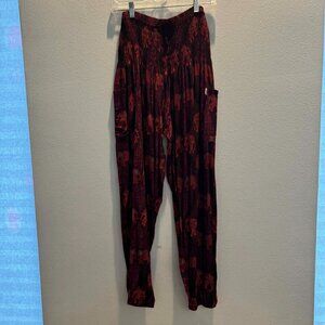 Elepanta Agro Elephant Pants XL Boho Harem Smocked Waist Lounge